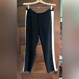 Dress pants with white stripe